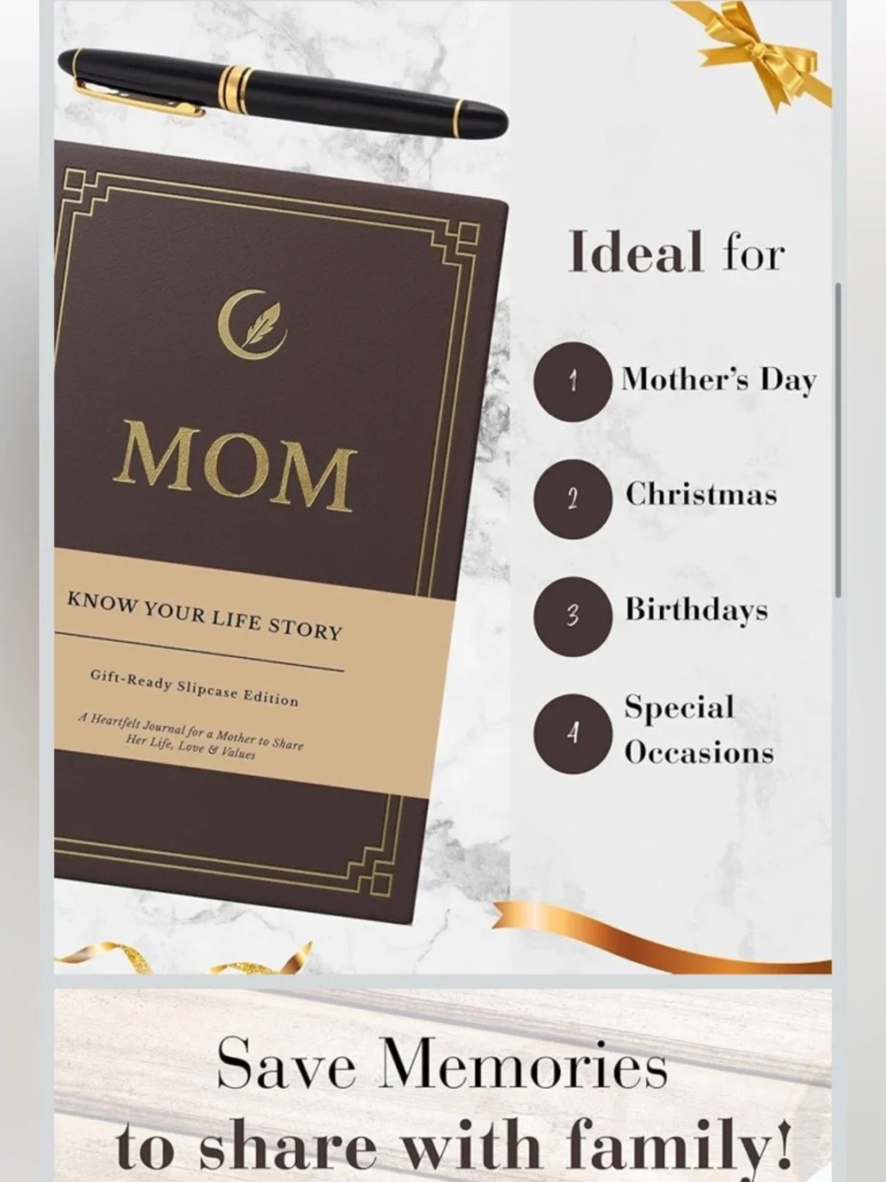 Mom Know Your Life Story Journal - Mom gifts